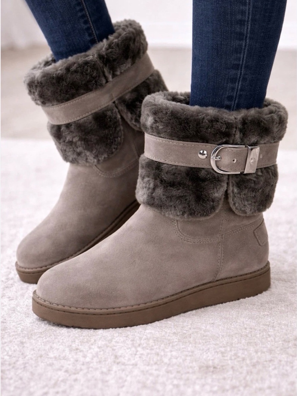 Guess Boots Heels G By Guess Womens
Aussie Faux Fur Round Toe
